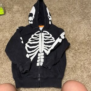 A little boys skeleton jacket